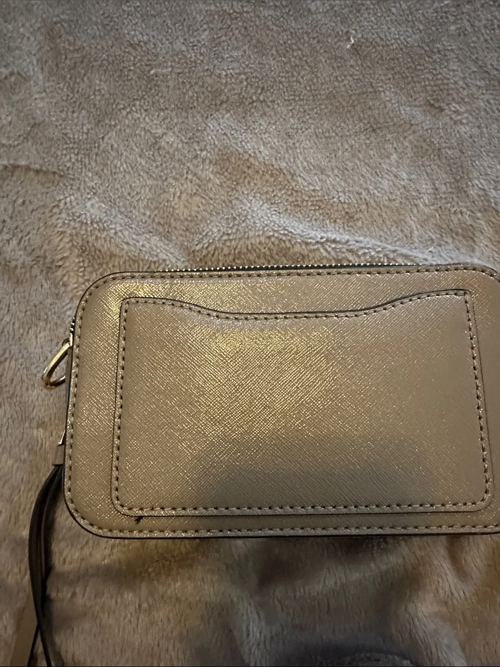 Marc By Marc Jacobs Taupe Crossbody with Gold Hardware